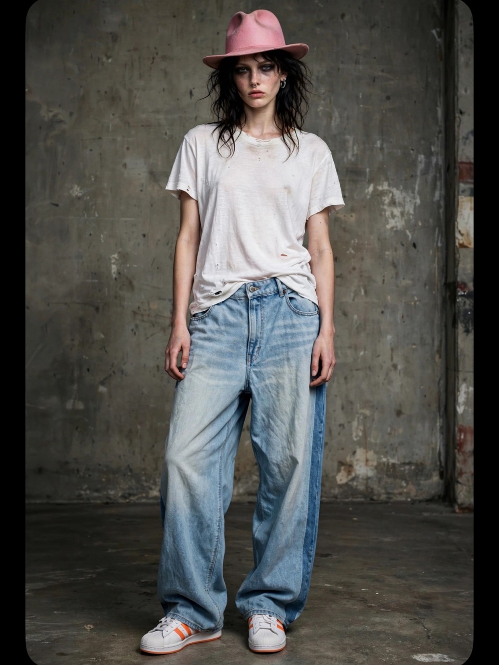 Zara super baggy soft jeans